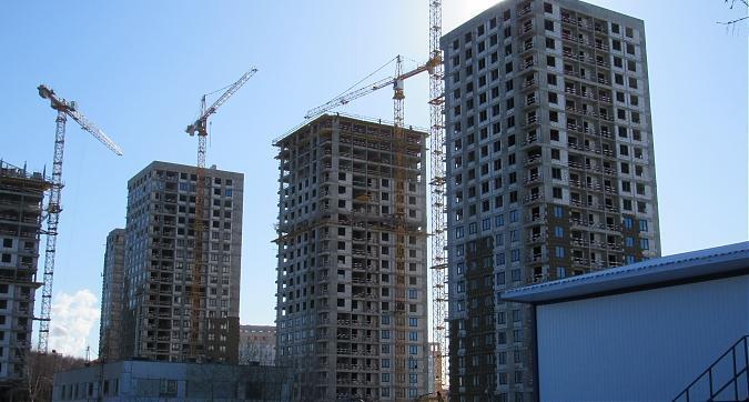 ЖК Лесопарковый, корпуса 1, 2, 3, фасадные работы, вид со стороны метро Лесопарковая, фото - 2 Квартирный контроль