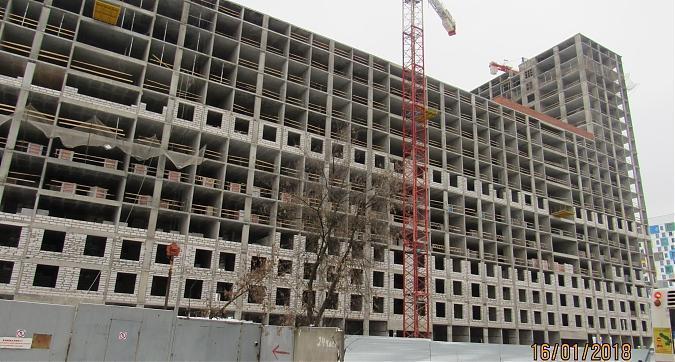 ЖК Green Park (ЖК Грин Парк), корпус 3, монолитные работы - вид с Олонецкой улицы на строительство, фото 3 Квартирный контроль