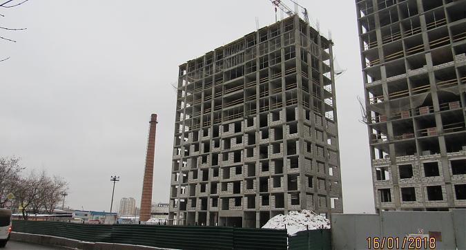 ЖК Green Park (ЖК Грин Парк), корпус 3, монолитные работы - вид с Олонецкой улицы на строительство, фото 4 Квартирный контроль