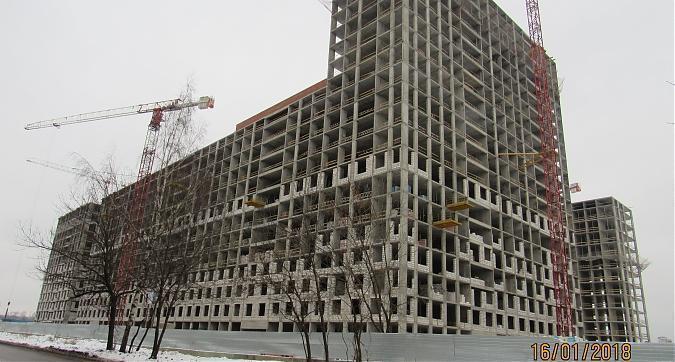 ЖК Green Park (ЖК Грин Парк), корпус 3, монолитные работы - вид с Олонецкой улицы на строительство, фото 7 Квартирный контроль