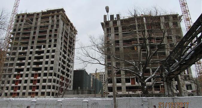 ЖК SREDA (СРЕДА), корпуса Б3 и Б2 - монолитные работы, вид с 1-го Карачаровского проезда, фото 2 Квартирный контроль