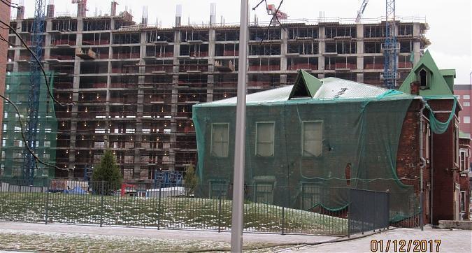 ЖК Резиденции композиторов (AFI residence Павелецкая), корпус 2.2 - монолитные работы на уровне 1-го этажа, вид со стороны Павелецкой набережной, фото 3 Квартирный контроль