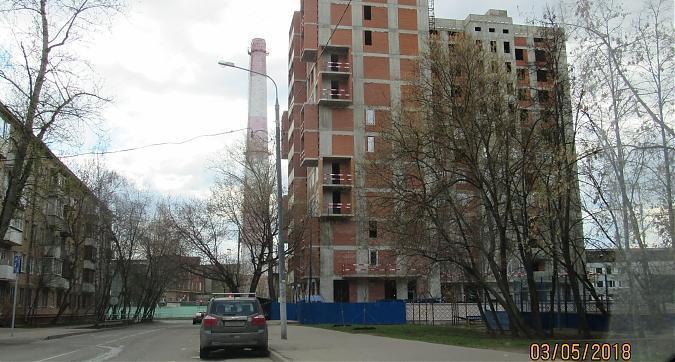 ЖК Дом на Сходненской, монолитные и отделочные работы - вид с улицы Фабрициуса, фото 1 Квартирный контроль