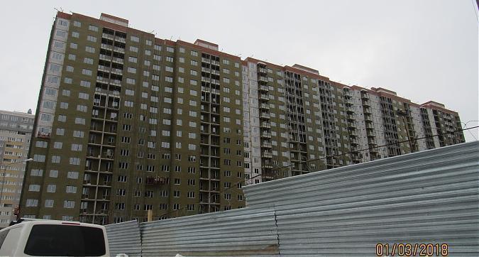 ЖК Новогиреевский, 2-й корпус - фасадные работы, вид с улицы Строителей, фото 3 Квартирный контроль
