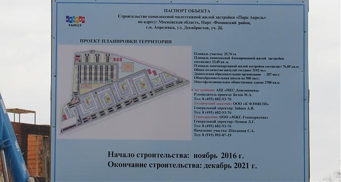 ЖК Парк Апрель, паспорт объекта, вид с улицы Декабристов, фото - 2 Квартирный контроль