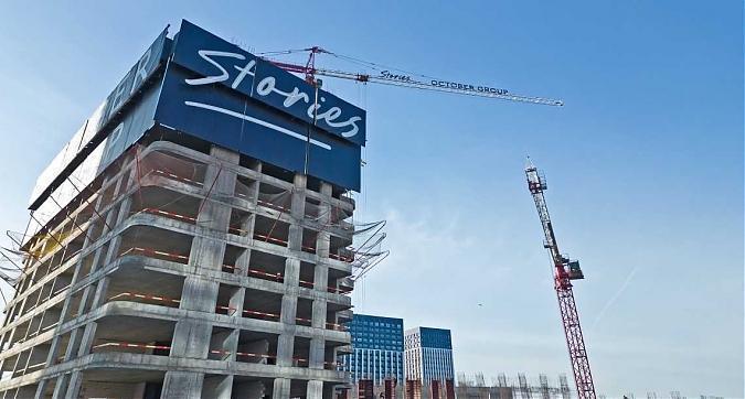 Ход строительства ЖК Stories на Мосфильмовской. апрель 2024, фото 1 Квартирный контроль
