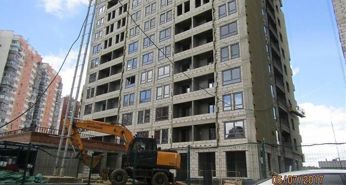 ЖК Новокуркино - вид на строящийся корпус 1 с юго-западной стороны Квартирный контроль