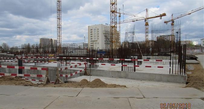 ЖК Серебряный парк (Паршина, 10) - монолитные работы, вид с улицы Паршина, фото 1 Квартирный контроль