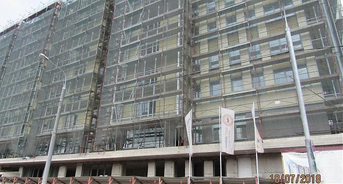 ЖК Янтарь-Apartments (Комплекс апартаментов Янтарь-Apartments), фасадные работы - вид с Левобережной улицы, фото 2 Квартирный контроль