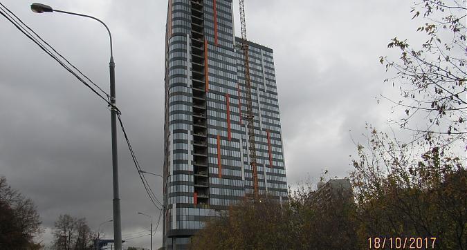 ЖК Мосфильмовская (Штаб-Квартира на Мосфильмовской) - вид с Мосфильмовской улицы, фото 1 Квартирный контроль
