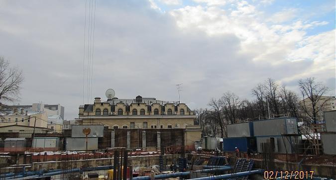 Комплекс апартаментов Резиденция на Покровском бульваре, монолитные работы - вид с Покровского бульвара, фото 1 Квартирный контроль