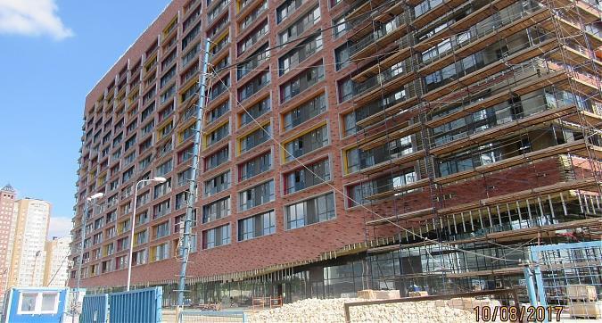 ЖК Лайнер (Комплекс апартаментов Лайнер), фасадные работы - вид с Ходынского бульвара Квартирный контроль