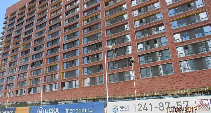 ЖК Лайнер (Комплекс апартаментов Лайнер), отделочные работы - вид с Ходынского бульвара, фото 2 Квартирный контроль