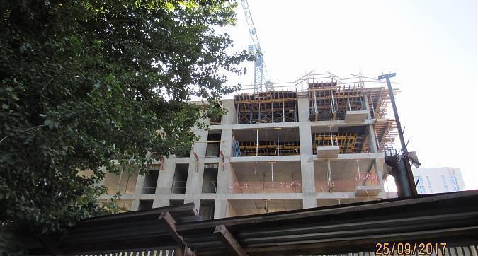 ЖК Резиденции композиторов (AFI residence Павелецкая), корпус 2.1 - монолитные работы , вид со стороны Павелецкой набережной Квартирный контроль