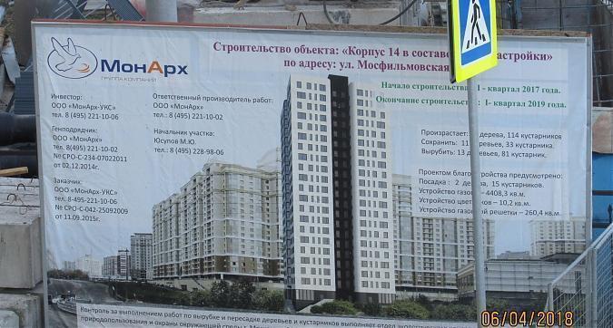 ЖК Мосфильмовский, 14-й корпус - паспорт объекта Квартирный контроль