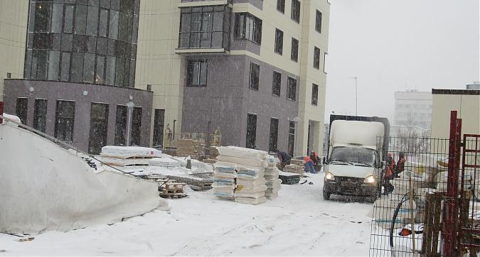 ЖК Счастье в Олимпийской Деревне (Дом в Олимпийской деревне), отделочные работы, вид с проезда Олимпийской деревни, фото - 1 Квартирный контроль
