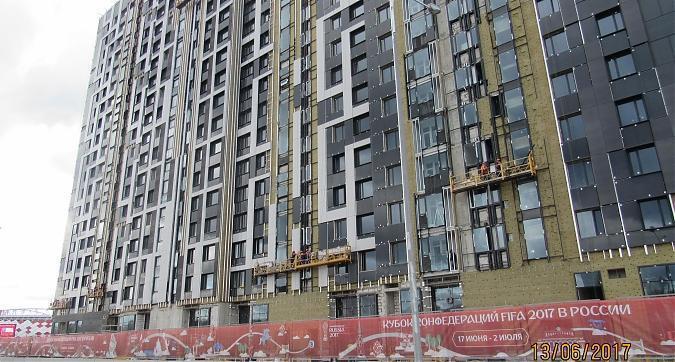 ЖК Город на реке Тушино - 2018 - вид на 1 Квартал с Проектируемого проезда №5484 Квартирный контроль