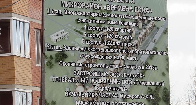 ЖК Времена года (Мелодия, г. Апрелевка), паспорт объекта, вид с улицы Пролетарская, фото - 2 Квартирный контроль