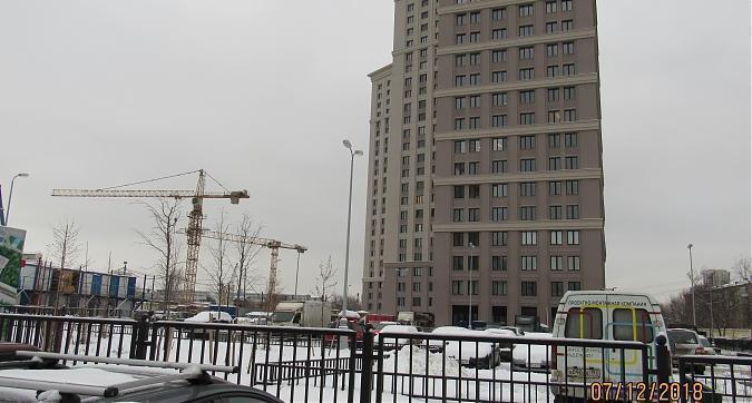 ЖК Родной город. Октябрьское поле, строительная площадка д. 30, корпус 1, вид с улицы Берзарина, фото - 4 Квартирный контроль