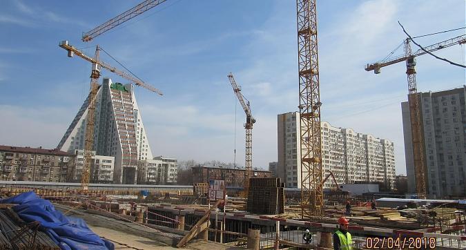 ЖК Новочеремушкинская, 17, 3-й корпус - монолитные работы, вид с Новочеремушкинской улицы, фото 4 Квартирный контроль
