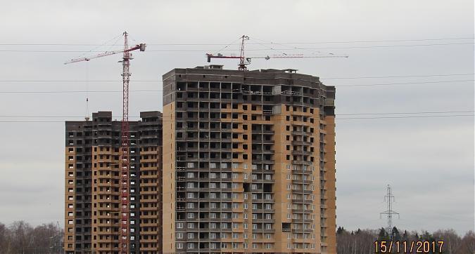 ЖК Новоград Павлино, 29-й корпус, ведутся монолитные работы, вид с улицы Люберецкая Квартирный контроль