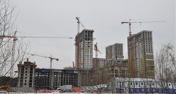 ЖК Оранж парк, 2-й 3-й корпус, вид с улицы Строителей Квартирный контроль